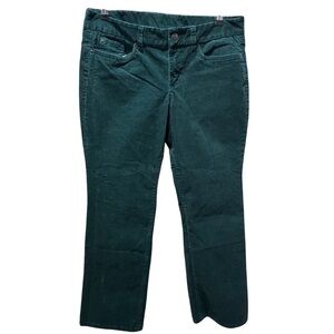J CREW~ Women’s Forest Green Jewel Tone Corduroy Favorite Fit Pants